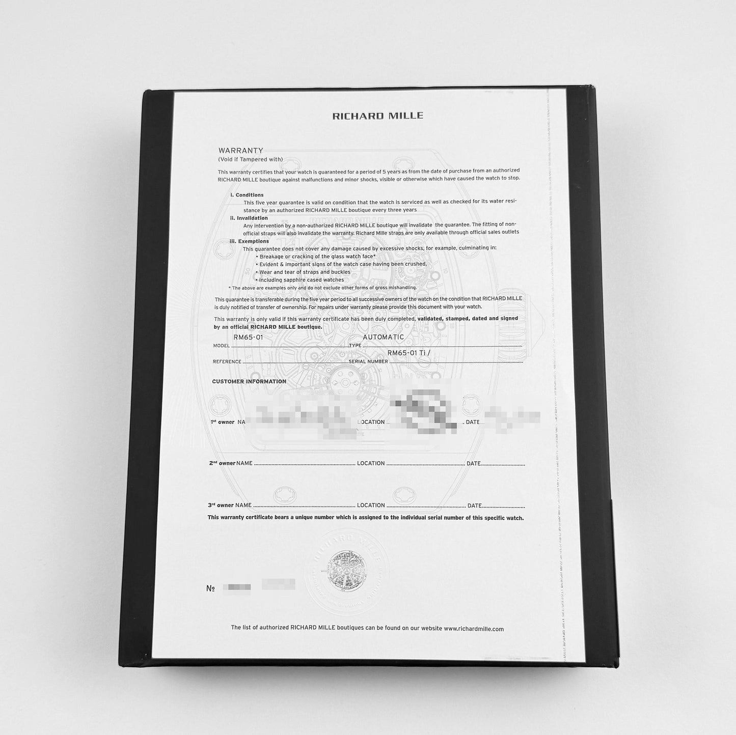 Richard Mille RM 65-01 Automatic Split-Seconds Chronograph Titanium (2024)