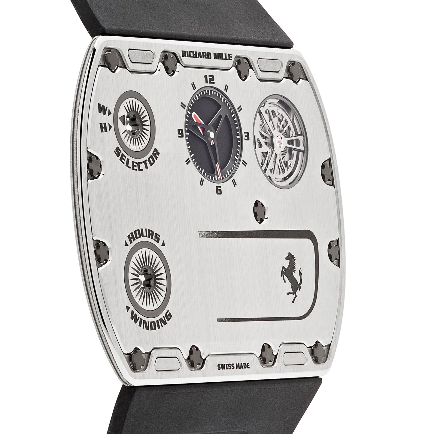 Richard Mille RM UP-01 Ferrari Ultraflat Titanium Silver Dial Limited Edition of 150