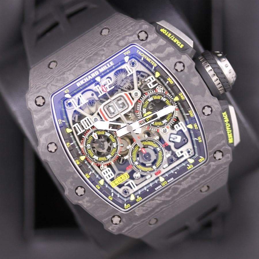 Richard Mille RM11-03 Carbon Flyback Chronograph 50mm Openworked Dial