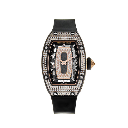 Richard Mille RM 07-01 'Ladies' Rose Gold Carbon-TPT Diamond Bezel
