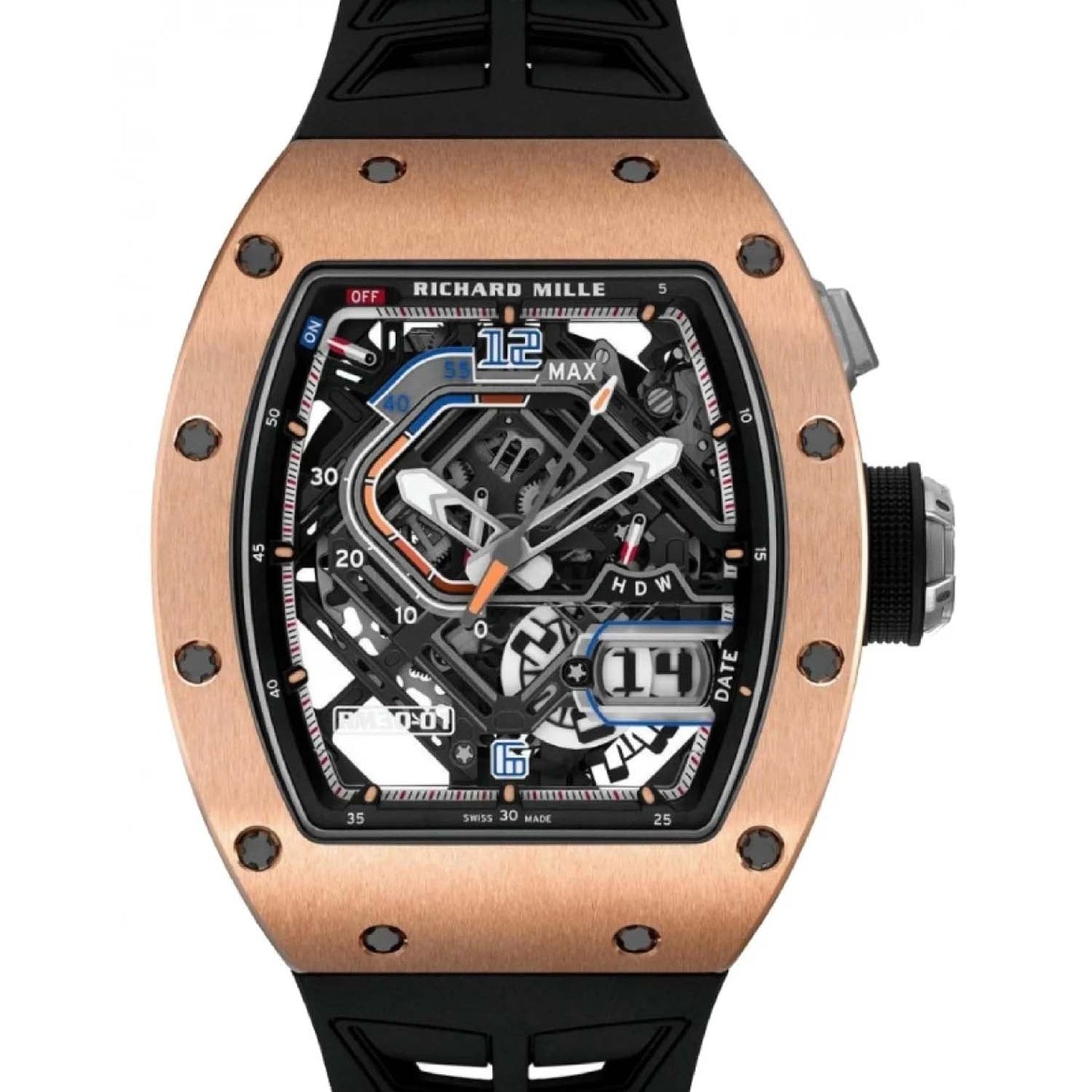 Richard Mille RM30-01 RG Rose Gold Automatic Winding With Declutchable Rotor