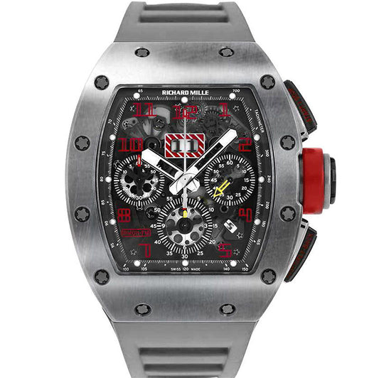 Richard Mille Chronograph RM11-FM Sandblast Titanium Openworked Dial