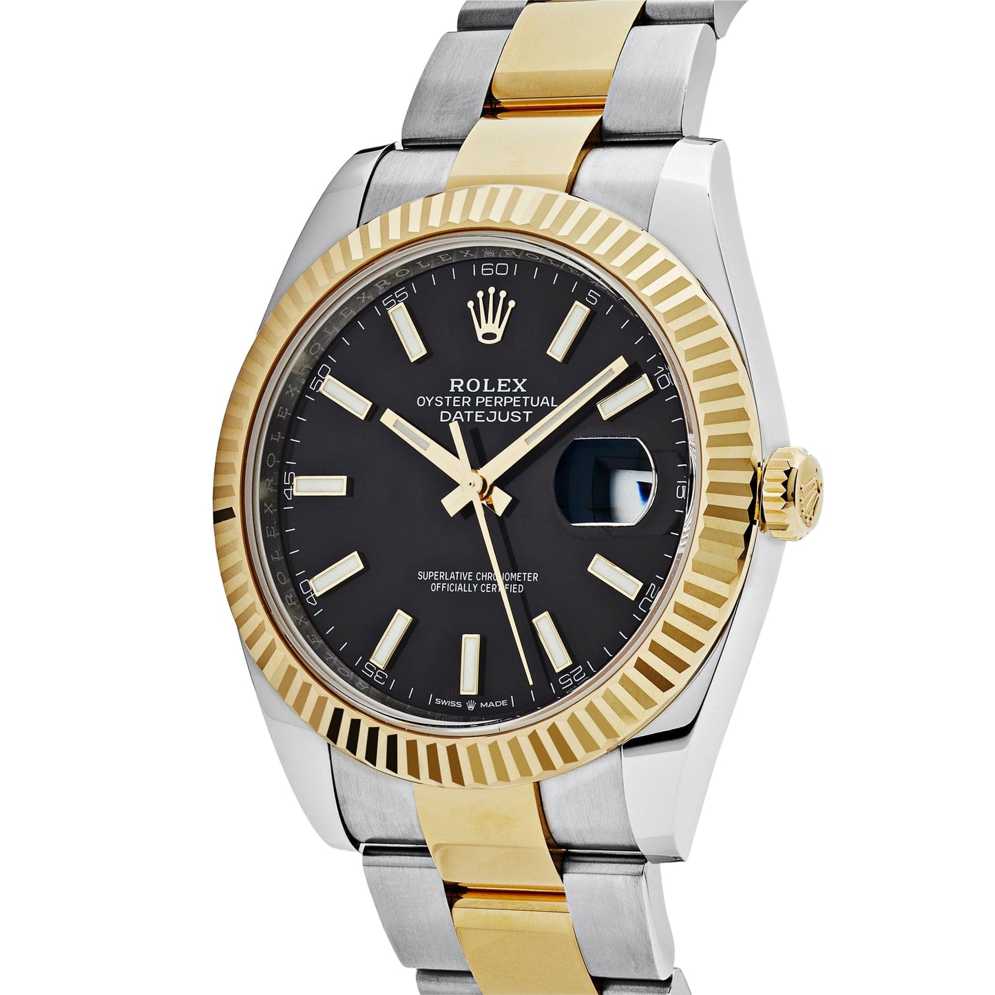 Rolex Datejust 41 126333 Yellow Gold Stainless Steel Black Dial Oyster (2023)