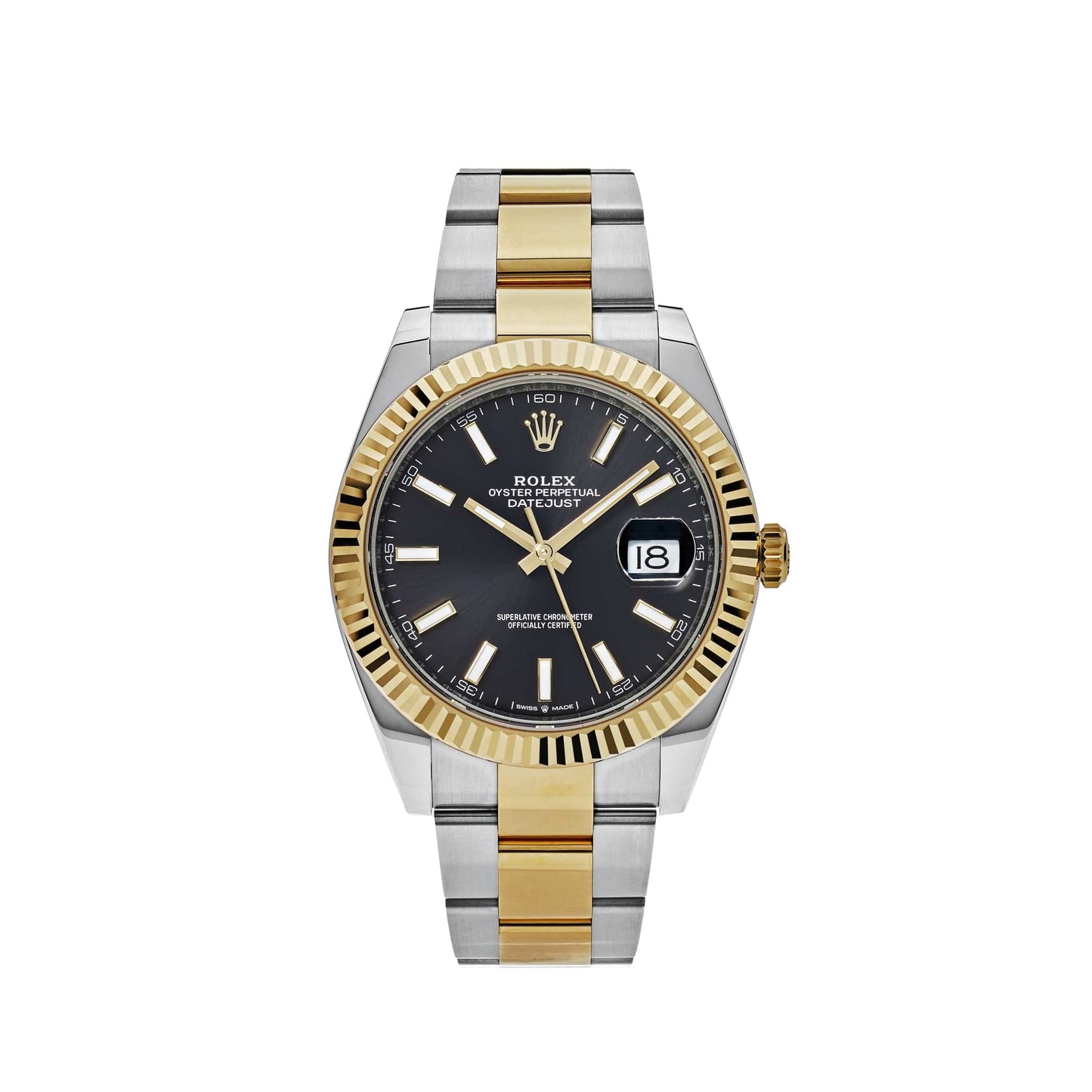 Rolex Datejust 41 126333 Yellow Gold Stainless Steel Black Dial Oyster (2023)