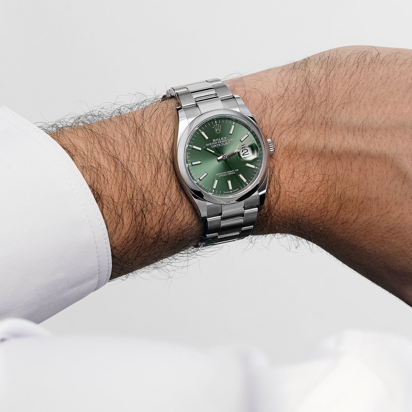 Rolex Datejust 36 126200 Stainless Steel Mint Green Dial Oyster (2023)