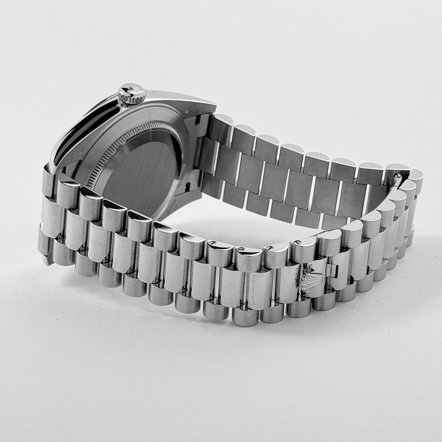 Rolex Day-Date 228206 40 Platinum Ice Blue Diagonal Motif Dial (2017)