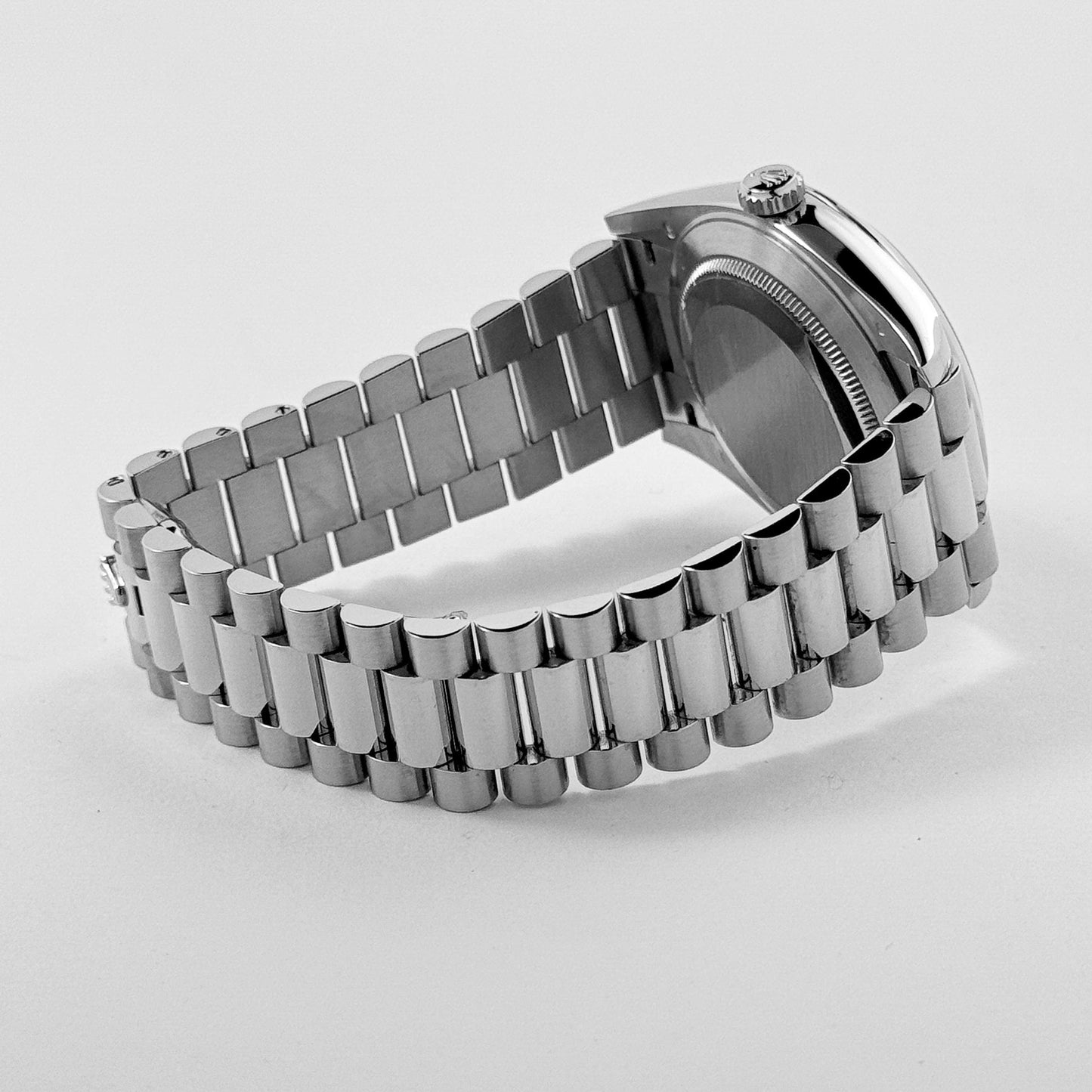 Rolex Day-Date 228206 40 Platinum Ice Blue Diagonal Motif Dial (2017)