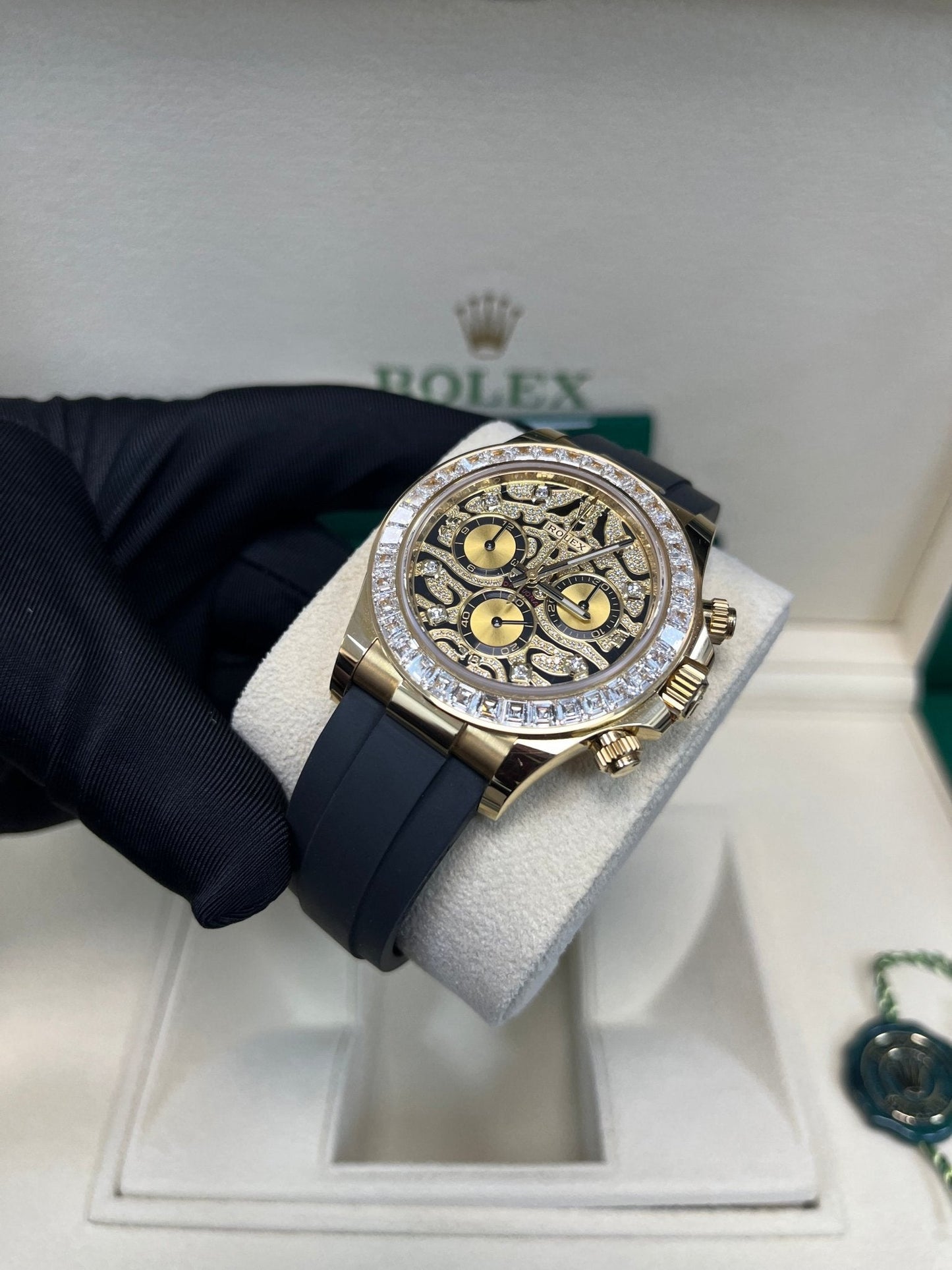 Rolex Daytona "Eye Of The Tiger" Black Oysterflex Strap 116588TBR