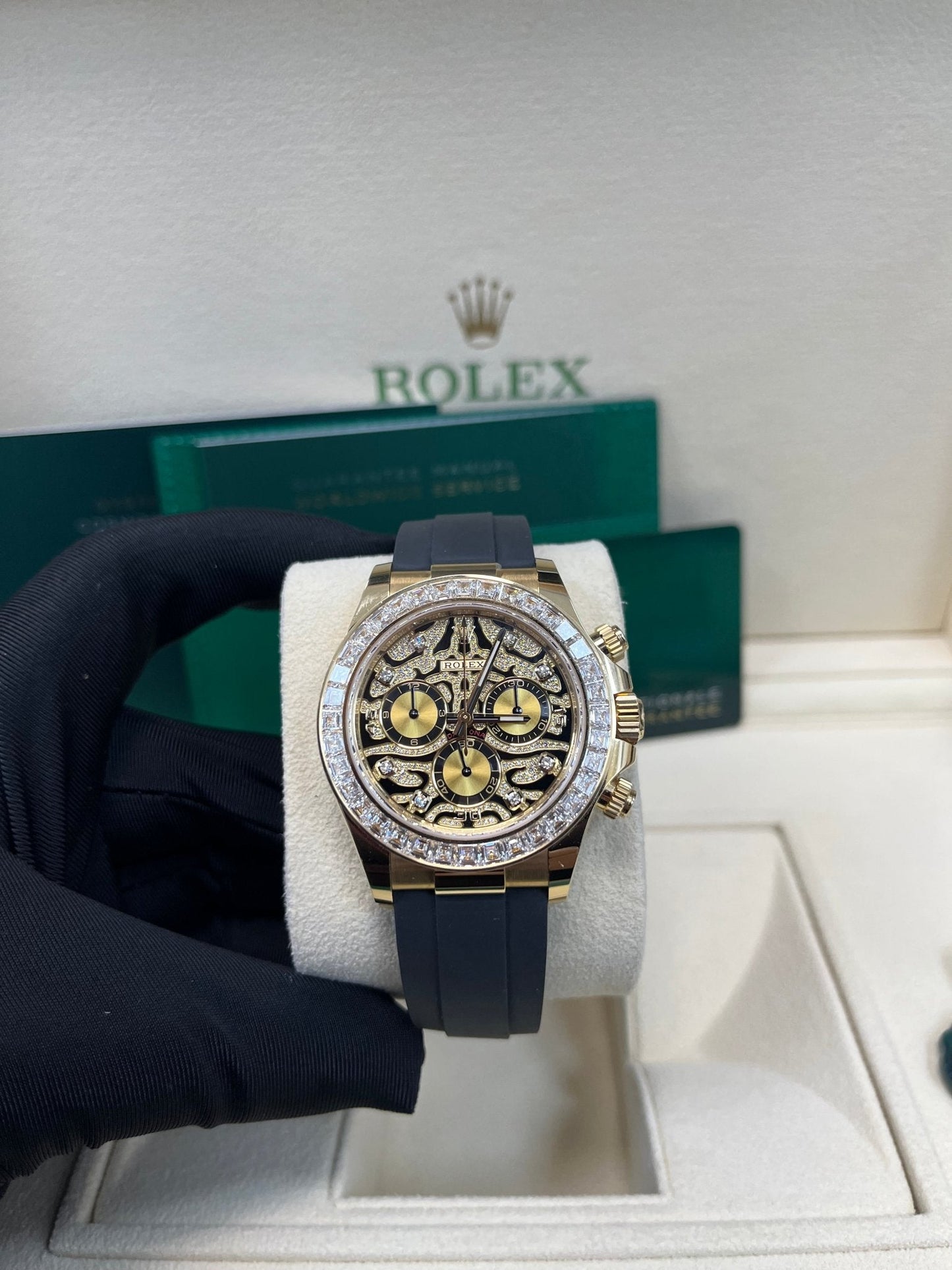 Rolex Daytona "Eye Of The Tiger" Black Oysterflex Strap 116588TBR