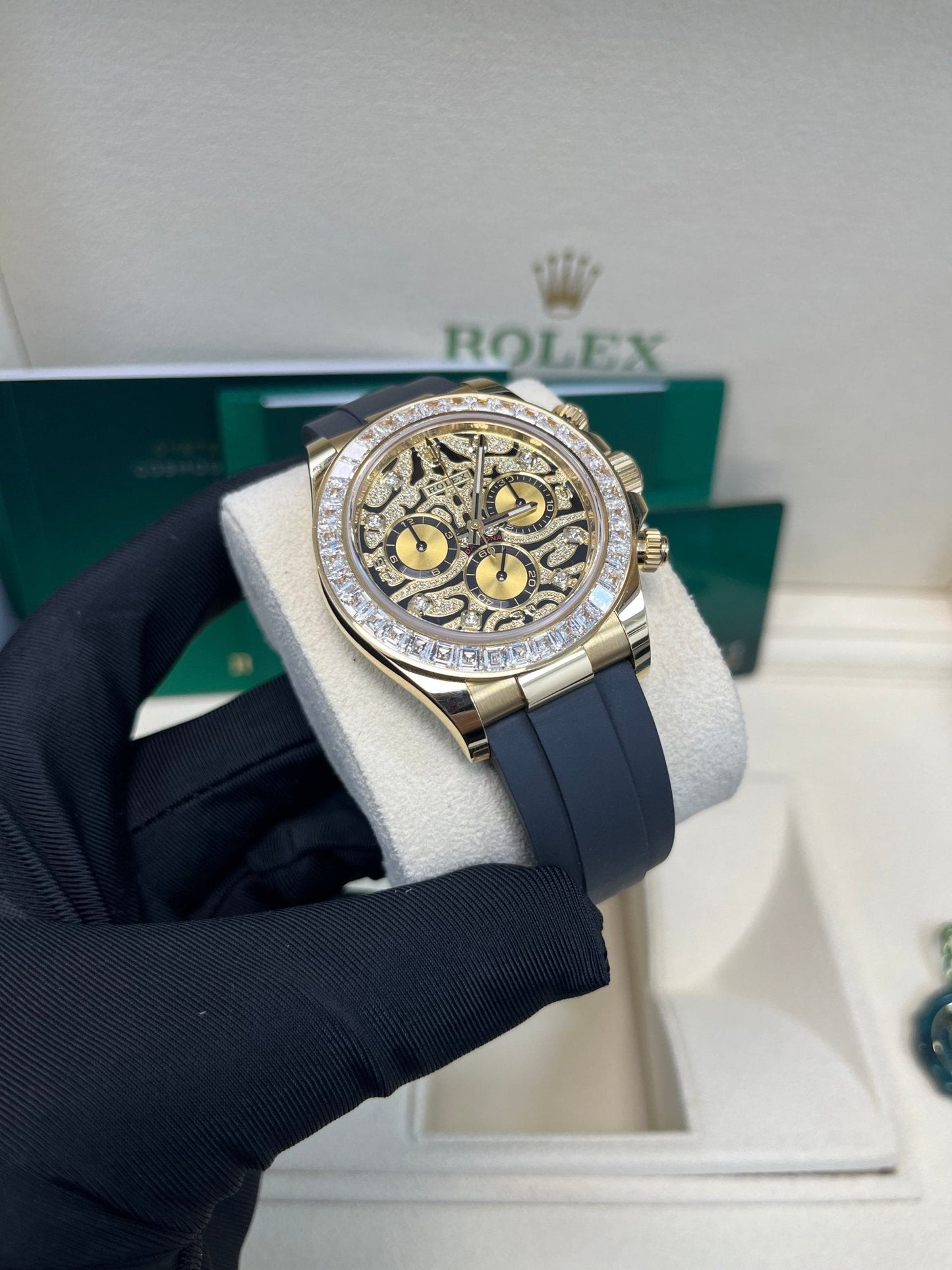 Rolex Daytona "Eye Of The Tiger" Black Oysterflex Strap 116588TBR