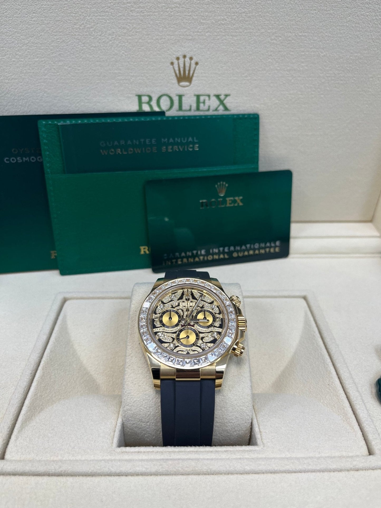 Rolex Daytona "Eye Of The Tiger" Black Oysterflex Strap 116588TBR