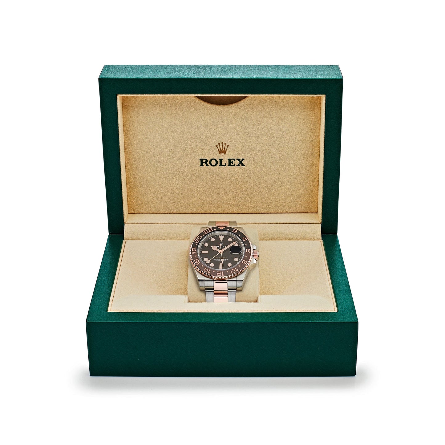 Rolex GMT-Master II 126711CHNR 'Root Beer' Rose Gold Stainless Black Dial (2020)