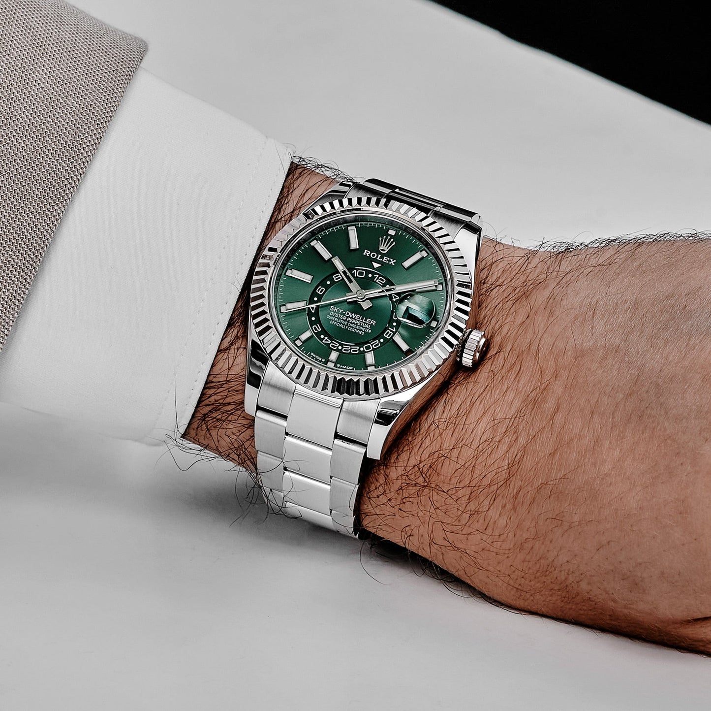 Rolex Sky-Dweller 336934 Stainless Steel Green Dial Oyster (2023)