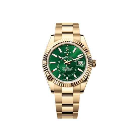 Rolex Sky-Dweller 336938 Yellow Gold Bright Green Dial Oyster (2025)