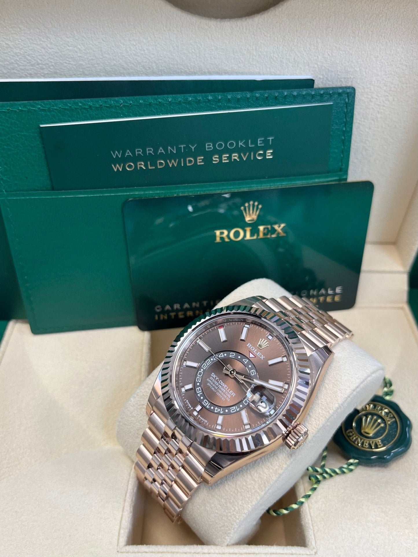 Rolex Sky-Dweller Chocolate Dial Jubilee Bracelet 336935