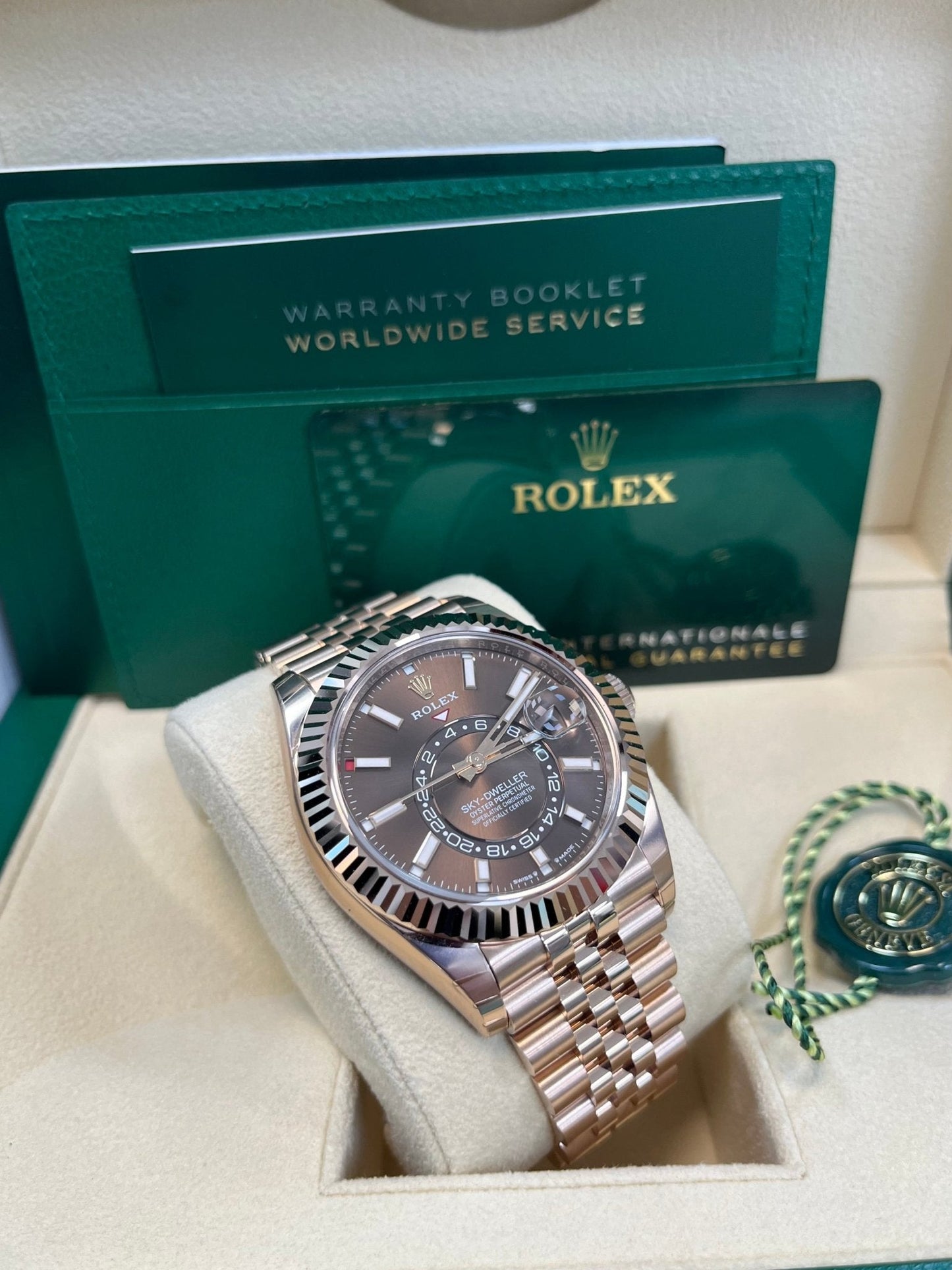 Rolex Sky-Dweller Chocolate Dial Jubilee Bracelet 336935