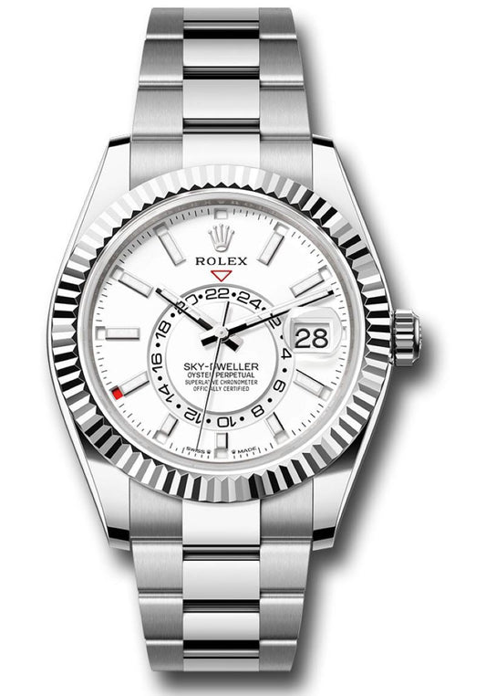 Rolex Sky-Dweller White Index Dial Oyster Bracelet 336934
