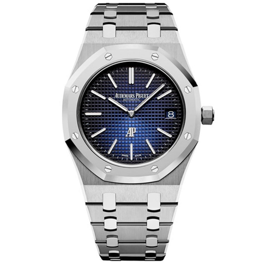 Audemars Piguet Limited Edition Royal Oak Extra-Thin 39mm 15202IP Smoked Blue Dial