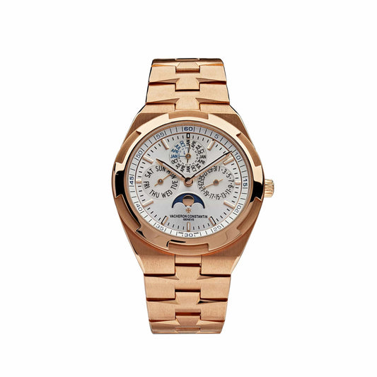 Vacheron Constantin Overseas 4300V/120R-B064 Perpetual Calendar Ultra-Thin Silver Dial Rose Gold