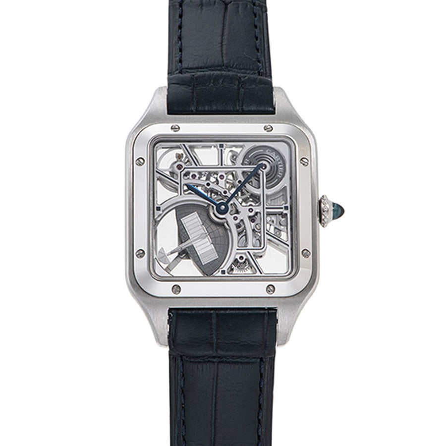 Cartier Santos Dumont Skeleton 31mm Openworked Dial WHSA0032