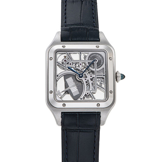 Cartier Santos Dumont Skeleton 31mm Openworked Dial WHSA0032