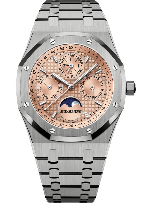 Audemars Piguet ROYAL OAK SALMON PERPETUAL CALENDAR LIMITED EDITION OF 300 Ref. 26615TI.OO.1220TI.01