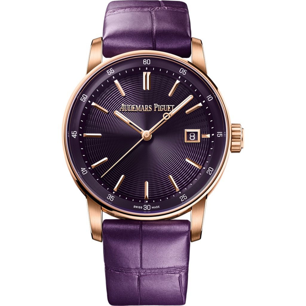 Audemars Piguet Code 11.59 by Audemars Piguet Selfwinding 38 mm Purple  Dial 18-Carat Pink Gold   Strap 77410OR.OO.A623CR.01