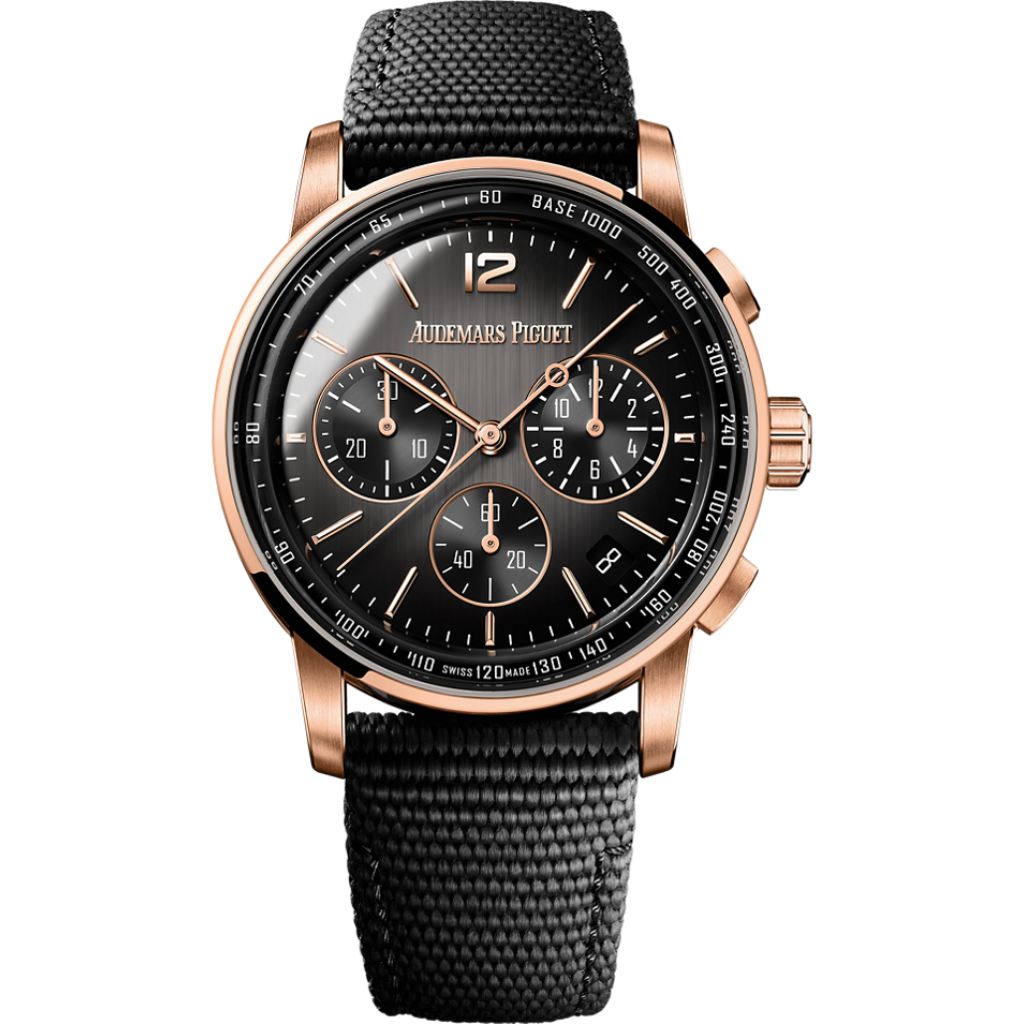 Audemars Piguet Code 11.59 by Audemars Piguet Selfwinding Chronograph 41 mm Grey Dial Black Ceramic Rubber-Coated Strap 26393NR.OO.A002KB.01