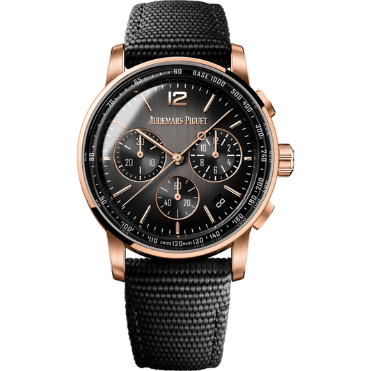 Audemars Piguet Code 11.59 by Audemars Piguet Selfwinding Chronograph 41 mm Grey Dial Black Ceramic Rubber-Coated Strap 26393NR.OO.A002KB.01