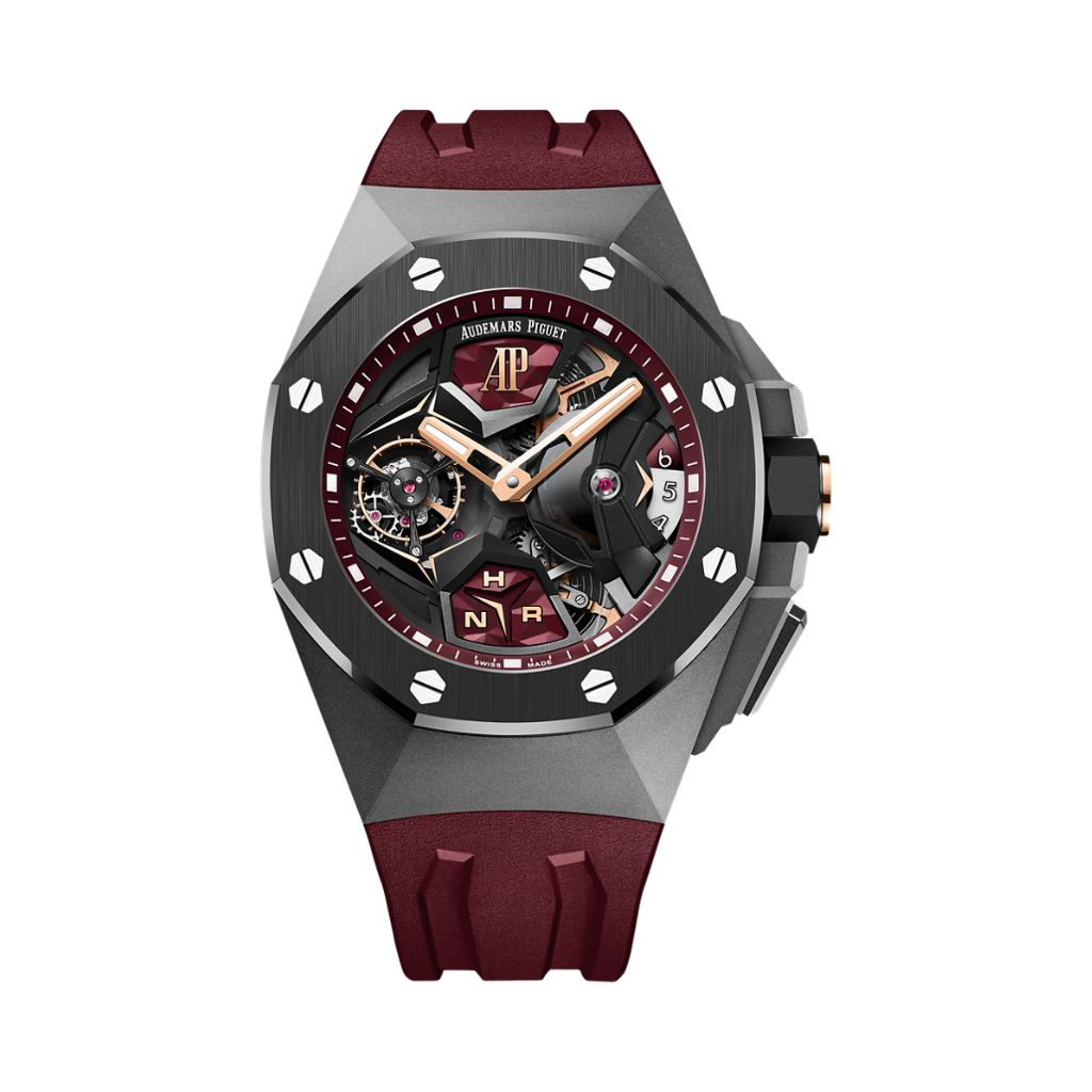 Audemars Piguet Royal Oak Concept Flying Tourbillon GMT 44 mm Transparent Dial Titanium Rubber Strap 26589IO.OO.D500CA.01