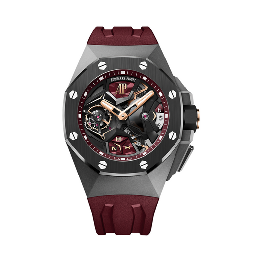 Audemars Piguet Royal Oak Concept Flying Tourbillon GMT 44 mm Transparent Dial Titanium Rubber Strap 26589IO.OO.D500CA.01