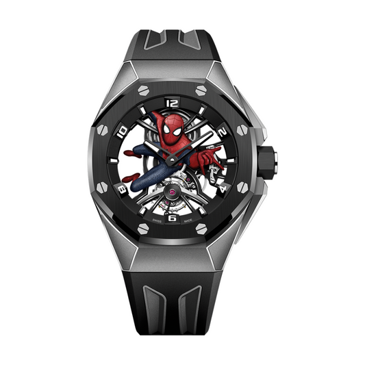 Audemars Piguet Royal Oak Concept Tourbillon "Spider-Man" 42 mm Transparent Dial Titanium Rubber Strap 26631IO.OO.D002CA.01