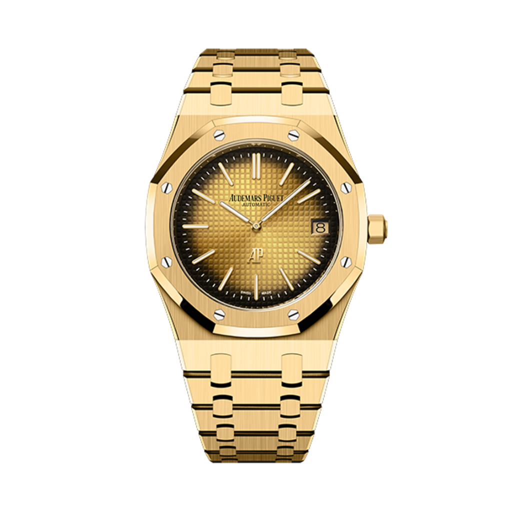 Audemars Piguet Royal Oak Jumbo Extra-Thin 39 mm Yellow  Dial 18-Carat Yellow Gold Bracelet 16202BA.OO.1240BA.02