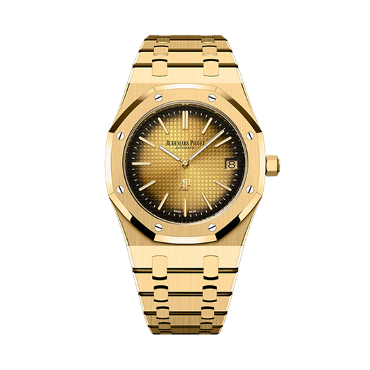 Audemars Piguet Royal Oak Jumbo Extra-Thin 39 mm Yellow  Dial 18-Carat Yellow Gold Bracelet 16202BA.OO.1240BA.02