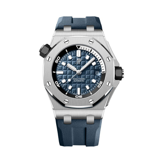Audemars Piguet Royal Oak Offshore Diver 42 mm Blue Dial Stainless Steel Rubber Strap 15720ST.OO.A027CA.01