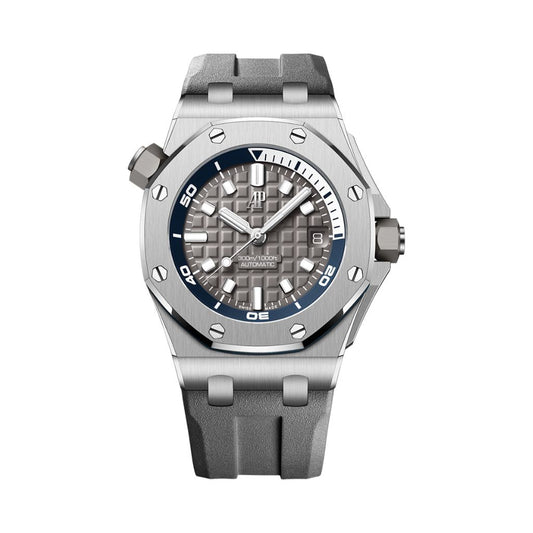 Audemars Piguet Royal Oak Offshore Diver 42 mm Grey Dial Stainless Steel Rubber Strap 15720ST.OO.A009CA.01