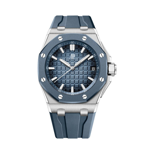 Audemars Piguet Royal Oak Offshore Selfwinding 43 mm Blue Dial Stainless Steel Rubber Strap 15605SK.OO.A350CA.01