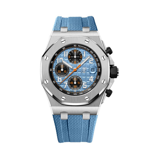 Audemars Piguet Royal Oak Offshore Selfwinding Chronograph 42 mm Blue Dial Stainless Steel Rubber Strap 26238ST.OO.A340CA.01