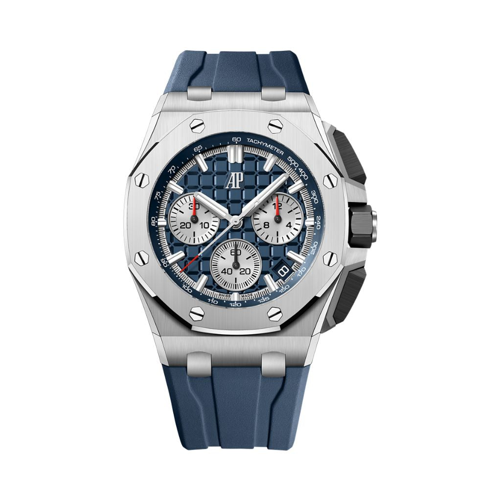 Audemars Piguet Royal Oak Offshore Selfwinding Chronograph 43 mm Blue Dial Titanium Rubber Strap 26420TI.OO.A027CA.01