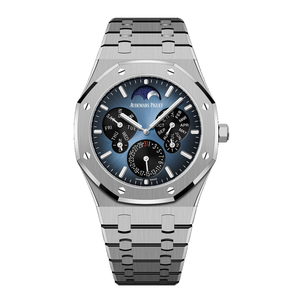 Audemars Piguet Royal Oak Perpetual Calendar Ultra-Thin 41 mm Blue  Dial Titanium Bracelet 26586TI.OO.1240TI.01