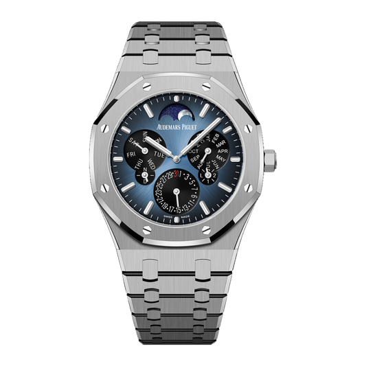 Audemars Piguet Royal Oak Perpetual Calendar Ultra-Thin 41 mm Blue  Dial Titanium Bracelet 26586TI.OO.1240TI.01