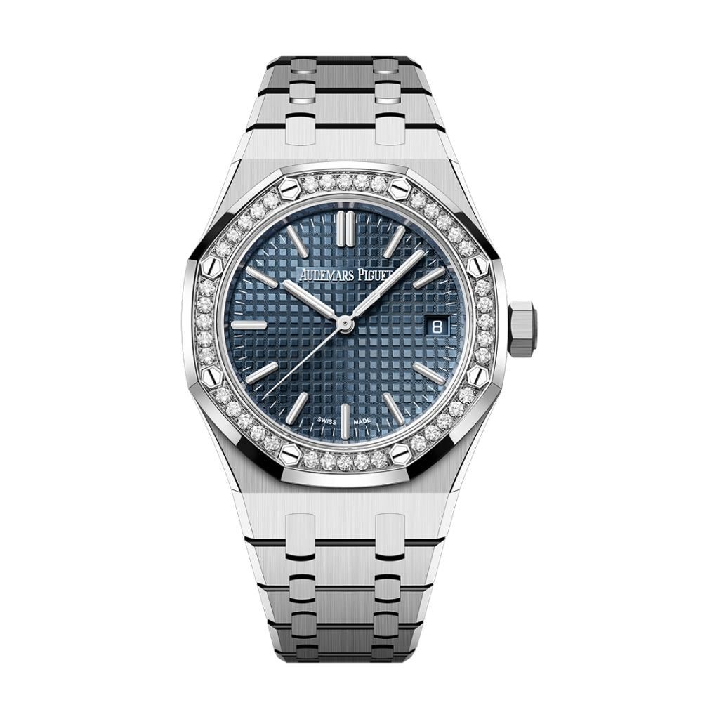 Audemars Piguet Royal Oak Selfwinding 37 mm Blue Dial with Diamonds Stainless Steel Bracelet 15551ST.ZZ.1356ST.05