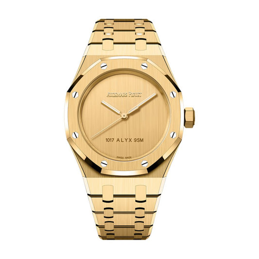 Audemars Piguet Royal Oak Selfwinding 37 mm Yellow Dial 18-Carat Yellow Gold Bracelet 15550BA.OO.1356BA.02