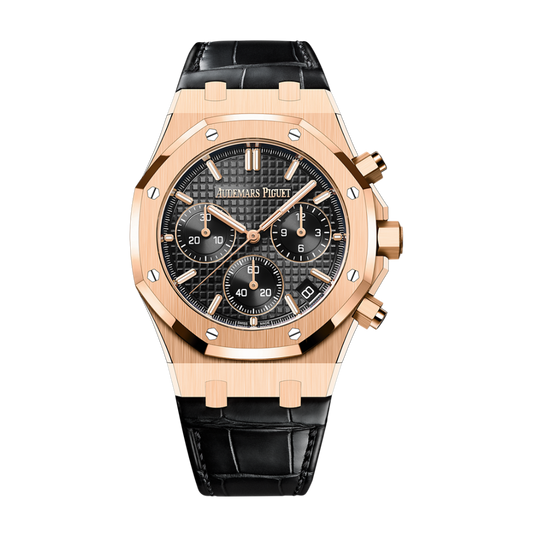 Audemars Piguet Royal Oak Selfwinding Chronograph 41 mm Black  Dial 18-Carat Pink Gold   Strap 26240OR.OO.D002CR.02