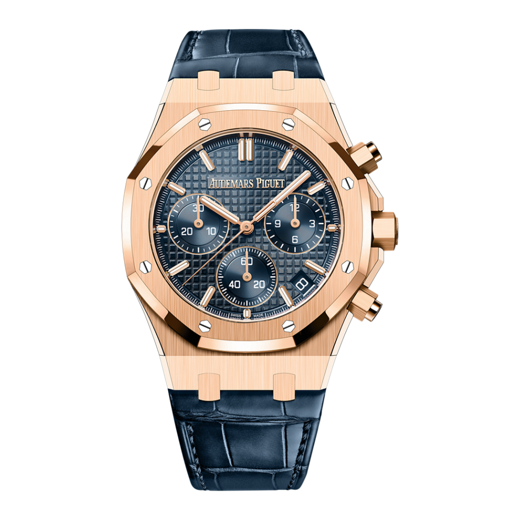 Audemars Piguet Royal Oak Selfwinding Chronograph 41 mm Blue  Dial 18-Carat Pink Gold   Strap 26240OR.OO.D315CR.02