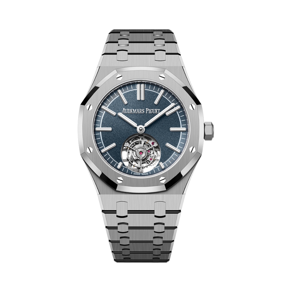 Audemars Piguet Royal Oak Selfwinding Flying Tourbillon 41 mm Blue  Dial Titanium Bracelet 26730TI.OO.1320TI.02