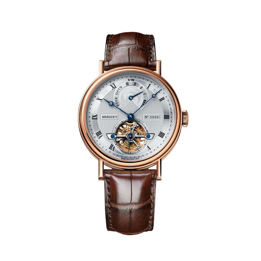 Breguet Classique 39 mm Silver Dial 18k Rose Gold Brown Leather Strap 5317BR/12/9V6