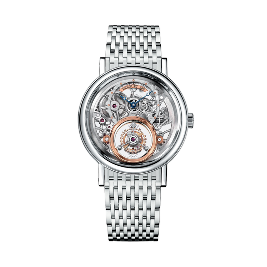 Breguet Classique 40 mm Transparent Dial Platinum Bracelet 5335PT/42/PW0