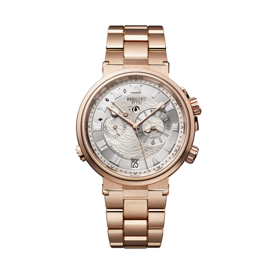 Breguet Marine 40 mm Silver Dial 18k Rose Gold Bracelet 5547BR/12/RZ0