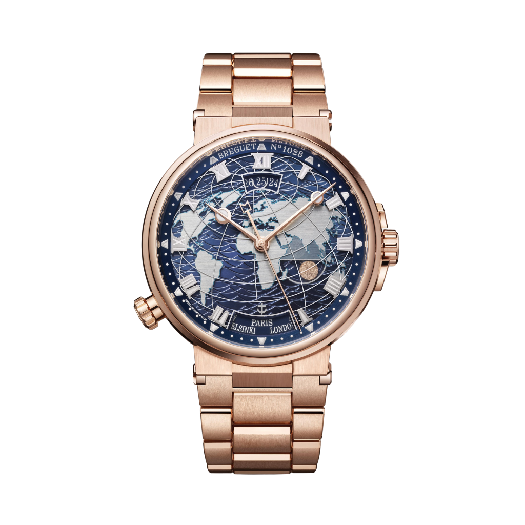 Breguet Marine 43.9mm Blue Dial 18k Rose Gold Bracelet 5557BR/YS/RW0
